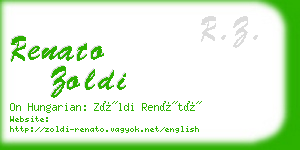 renato zoldi business card